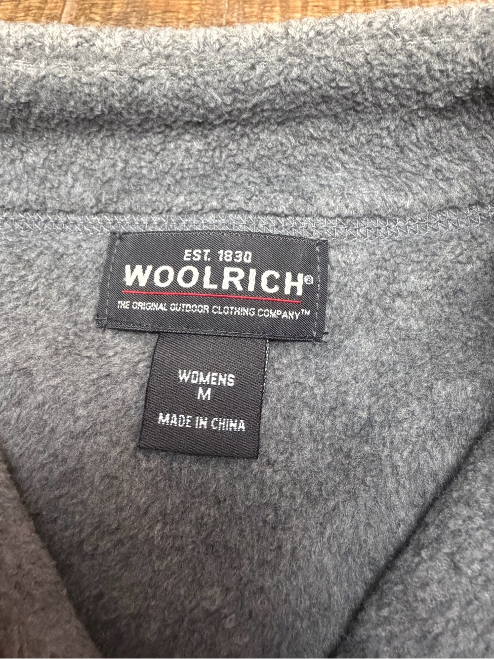 100% Wool Woolrich Half-Zip Fair Isle Sweater - Gray & Lavender - Picture 3 of 7